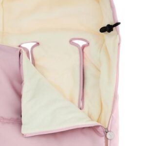 LecLercBaby Monnalisa Footmuff siltais ratu guļammaiss krāsa Antique Pink