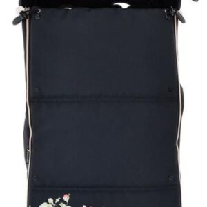 LecLercBaby Monnalisa Footmuff siltais ratu guļammaiss krāsa Deep Black