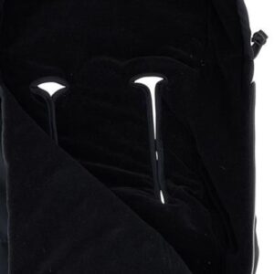 LecLercBaby Monnalisa Footmuff siltais ratu guļammaiss krāsa Deep Black