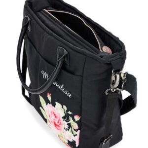 LecLercBaby Monnalisa Diaper Bag ratu soma krāsa Deep Black