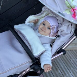 LecLercBaby Monnalisa Footmuff siltais ratu guļammaiss