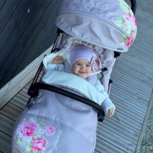 LecLercBaby Monnalisa Footmuff siltais ratu guļammaiss