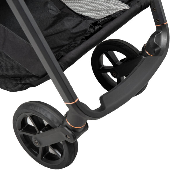 Ratini.lv | MILOO WAY 2.0 pastaigu ratiņi bērniem krāsa 310 DIAMOND BLACK bilde #29