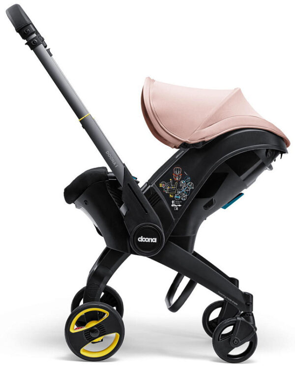 Ratini.lv | I autokrēsliņš/ratiņi bērniem 40-85cm krāsa Pink Blush bilde #11