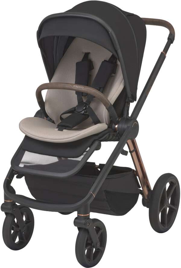Ratini.lv | MILOO 2.0 bērnu ratu komplekts 2in1 krāsa 310 DIAMOND BLACK bilde #5
