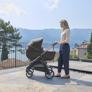 Inglesina ELECTA System QUATRO bērnu ratu komplekts 3in1 ar autokrēsliņu Darwin krāsa Upper Black