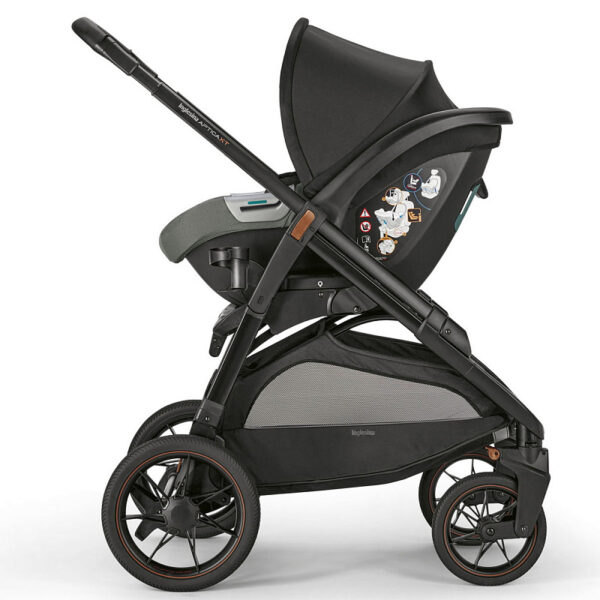 Ratini.lv | Aptica System Quattro bērnu ratu komplekts 3in1 ar autokrēsliņu Darwin Recline krāsa Emerald Green bilde #13