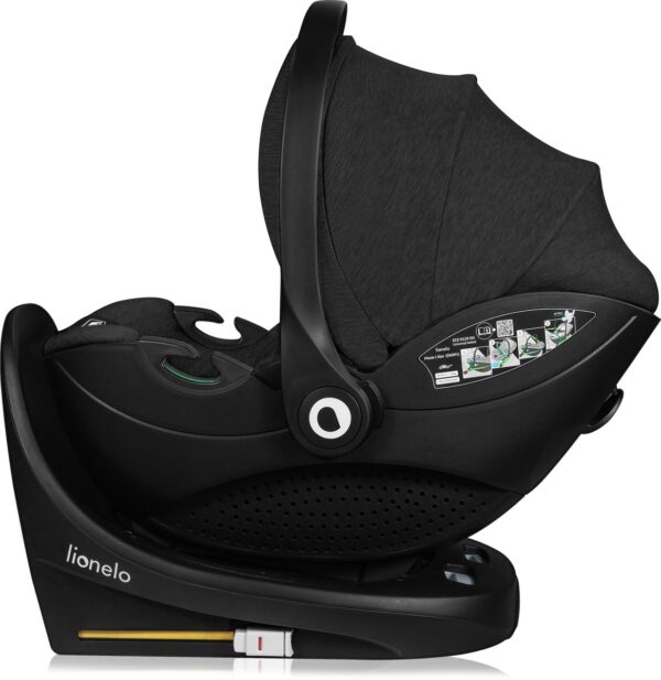 Ratini.lv | Moxie i-Size autokrēsliņš 40-87cm krāsa Black Carbon +rotējoša Isofix bāze bilde #9