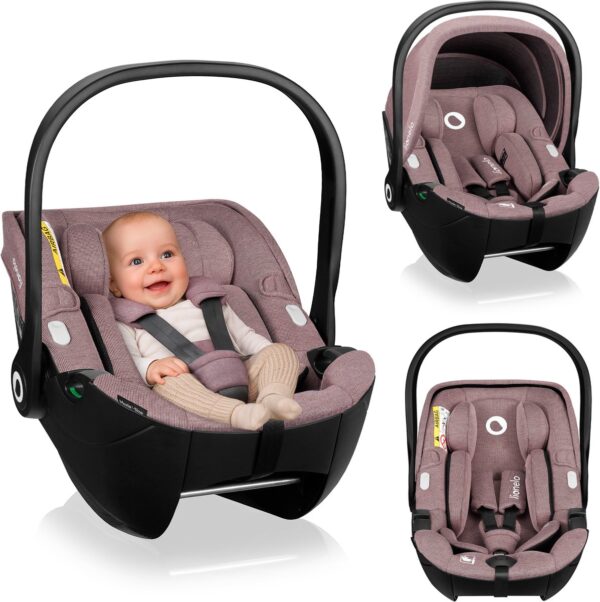 Ratini.lv | Moxie i-Size autokrēsliņš 40-87cm krāsa Pink Mauve +rotējoša Isofix bāze bilde #23