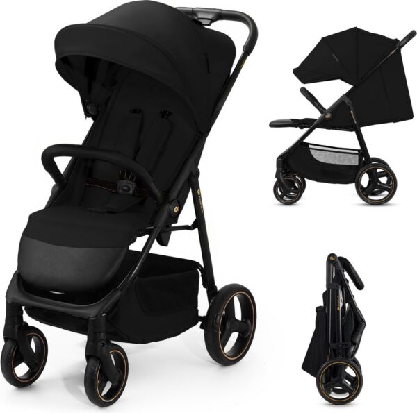 Ratini.lv | TRIG 3 bērnu ratiņi krāsa Onyx Black bilde #1