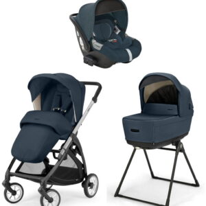 Inglesina ELECTA System QUATRO bērnu ratu komplekts 3in1 ar autokrēsliņu Darwin krāsa Hudson Blue