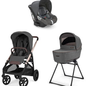 Inglesina Aptica System Quattro bērnu ratu komplekts 3 in 1 ar autokrēsliņu Darwin krāsa Velvet Grey