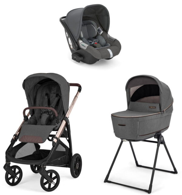 Ratini.lv | Aptica System Quattro bērnu ratu komplekts 3 in 1 ar autokrēsliņu Darwin krāsa Velvet Grey bilde #1
