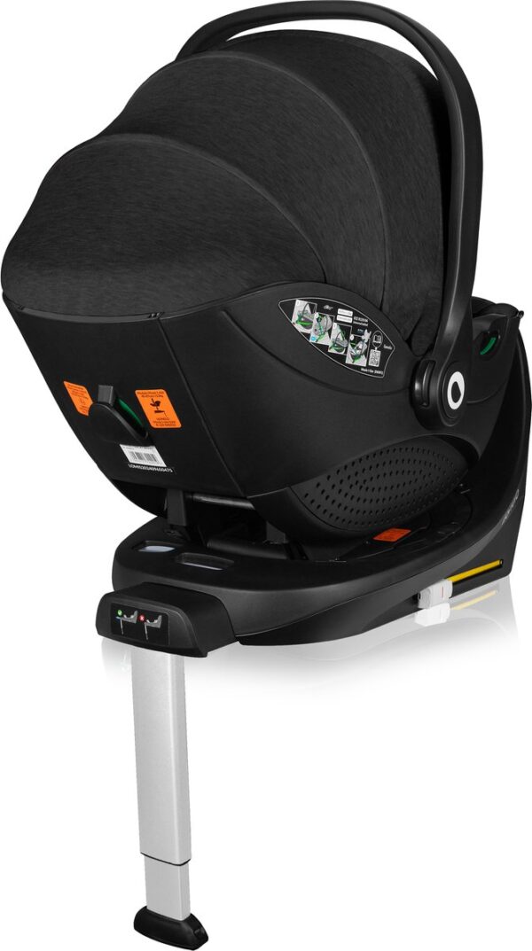 Ratini.lv | Moxie i-Size autokrēsliņš 40-87cm krāsa Black Carbon +rotējoša Isofix bāze bilde #7