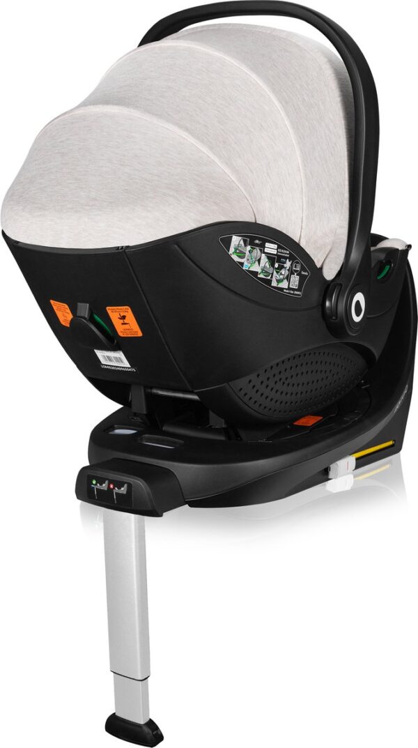 Ratini.lv | Moxie i-Size autokrēsliņš 40-87cm krāsa Beige Sand +rotējoša Isofix bāze bilde #9