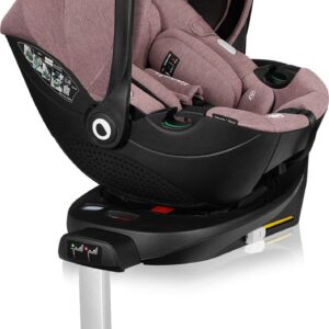 Lionelo Moxie i-Size autokrēsliņš 40-87cm krāsa Pink Mauve +rotējoša Isofix bāze