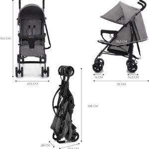 Kinderkraft TIK bērnu ratiņi krāsa Stone Grey