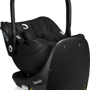 Lionelo Moxie i-Size autokrēsliņš 40-87cm krāsa Black Carbon +rotējoša Isofix bāze