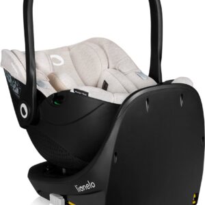 Lionelo Moxie i-Size autokrēsliņš 40-87cm krāsa Beige Sand +rotējoša Isofix bāze