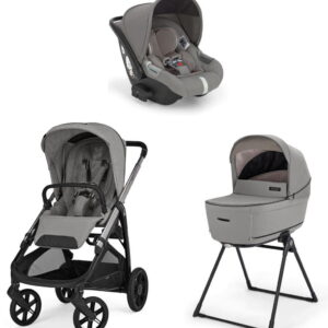 Inglesina Aptica System Quattro bērnu ratu komplekts 3 in 1 ar autokrēsliņu Darwin krāsa Platinum Grey