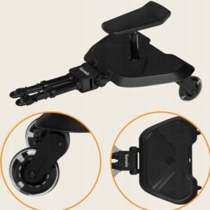 Lionelo Buggy Board bērnu ratu kāpslītis Black Onyx