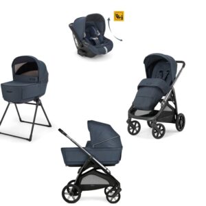 Inglesina Aptica System Quattro bērnu ratu komplekts 3in1 ar autokrēsliņu Darwin Recline krāsa Resort Blue