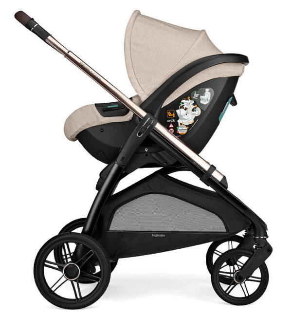 Ratini.lv | Aptica System Quattro bērnu ratu komplekts 3 in 1 ar autokrēsliņu Darwin krāsa Pashmina Beige bilde #35