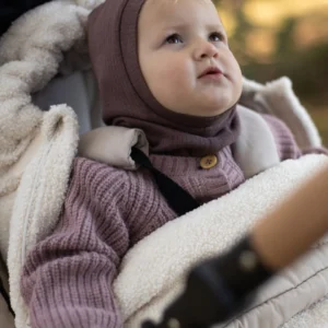 EasyGrow FNUGG pagarināms bērnu ratu guļammaiss krāsa Teddy Ivory