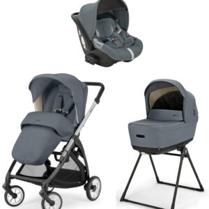Inglesina ELECTA System QUATRO bērnu ratu komplekts 3in1 ar autokrēsliņu Darwin krāsa Union Grey