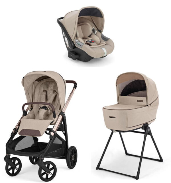 Ratini.lv | Aptica System Quattro bērnu ratu komplekts 3 in 1 ar autokrēsliņu Darwin krāsa Pashmina Beige bilde #1