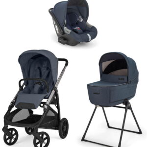 Inglesina Aptica System Quattro bērnu ratu komplekts 3 in 1 ar autokrēsliņu Darwin krāsa Resort Blue