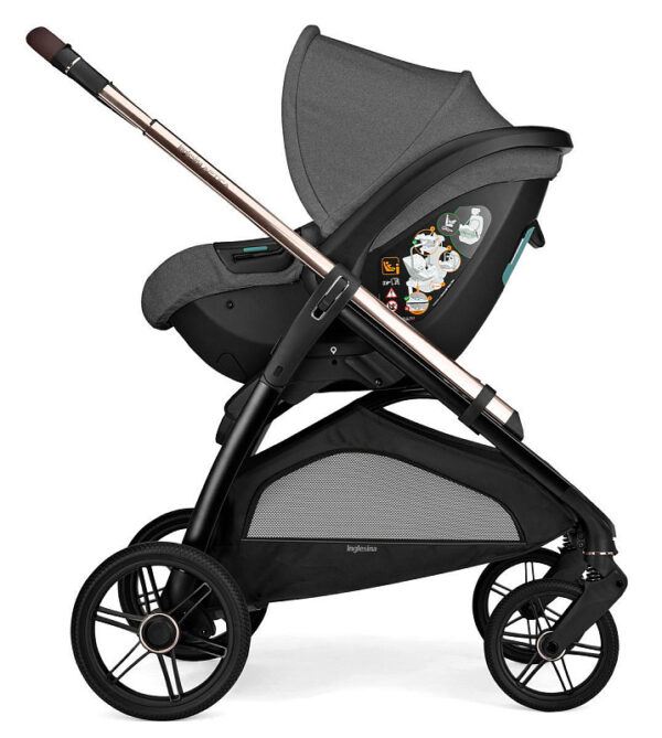 Ratini.lv | Aptica System Quattro bērnu ratu komplekts 3 in 1 ar autokrēsliņu Darwin krāsa Velvet Grey bilde #45