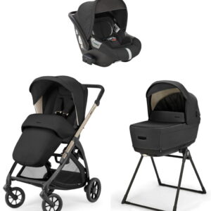 Inglesina ELECTA System QUATRO bērnu ratu komplekts 3in1 ar autokrēsliņu Darwin krāsa Upper Black