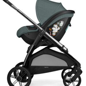 Inglesina Aptica System Quattro bērnu ratu komplekts 3 in 1 ar autokrēsliņu Darwin krāsa Emerald Green