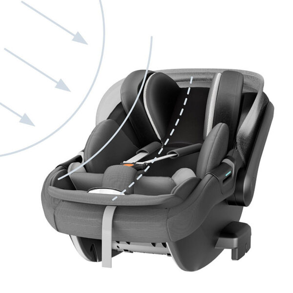 Ratini.lv | Darwin Infant 40-75cm Recline autokrēsliņš mazuļiem ar regulējamu slīpumu krāsa Battery Beige bilde #11