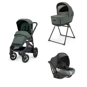 Inglesina APTICA XT QUATTRO bērnu ratu komplekts 3in1 ar autokrēsliņu Darwin krāsa Taiga Green