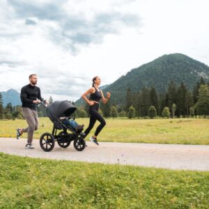 TFK PRO bērnu ratiņi ar Combi kulbiņu 2in1 krāsa Anthracite