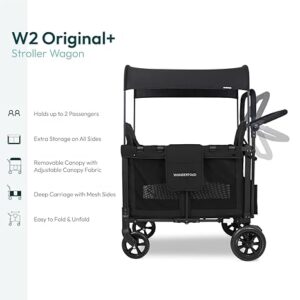 Wonderfold W2 Original universāli bērnu ratiņi (2 sēdvietas) krāsa Black