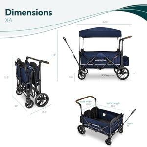 Wonderfold X4 universāli bērnu ratiņi (4 sēdvietas) krāsa Sapphire Navy