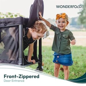 Wonderfold W2 Original universāli bērnu ratiņi (2 sēdvietas) krāsa Black
