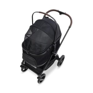 Wonderfold P3 Luxury mājdzīvnieku ratiņi krāsa Jet Black