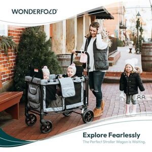 Wonderfold W2 Original universāli bērnu ratiņi (2 sēdvietas) krāsa Black