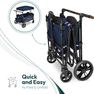 Wonderfold X4 universāli bērnu ratiņi (4 sēdvietas) krāsa Sapphire Navy