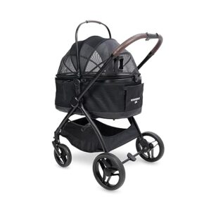 Wonderfold P3 Luxury mājdzīvnieku ratiņi krāsa Jet Black