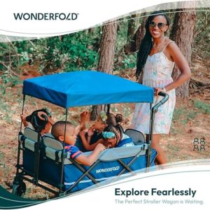 Wonderfold X4 universāli bērnu ratiņi (4 sēdvietas) krāsa Sapphire Navy