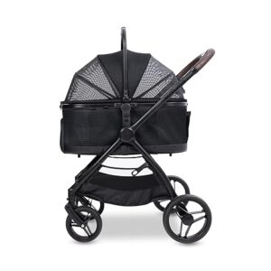 Wonderfold P3 Luxury mājdzīvnieku ratiņi krāsa Jet Black
