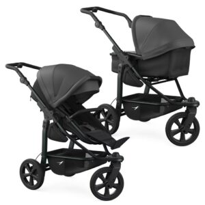 TFK Mono 3 Combi bērnu ratiņi 2in1 ar ECCO riteņiem krāsa Grey