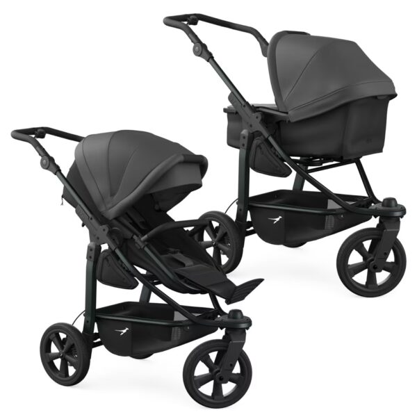 Ratini.lv | Mono 3 Combi bērnu ratiņi 2in1 ar ECCO riteņiem krāsa Grey bilde #1