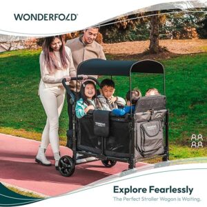 Wonderfold VW4 Volkswagen universāli bērnu ratiņi (4 sēdvietas) krāsa Sage Green