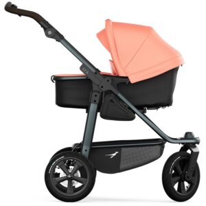 TFK Mono 3 Combi bērnu ratiņi 2in1 ar AIR riteņiem krāsa Salmon
